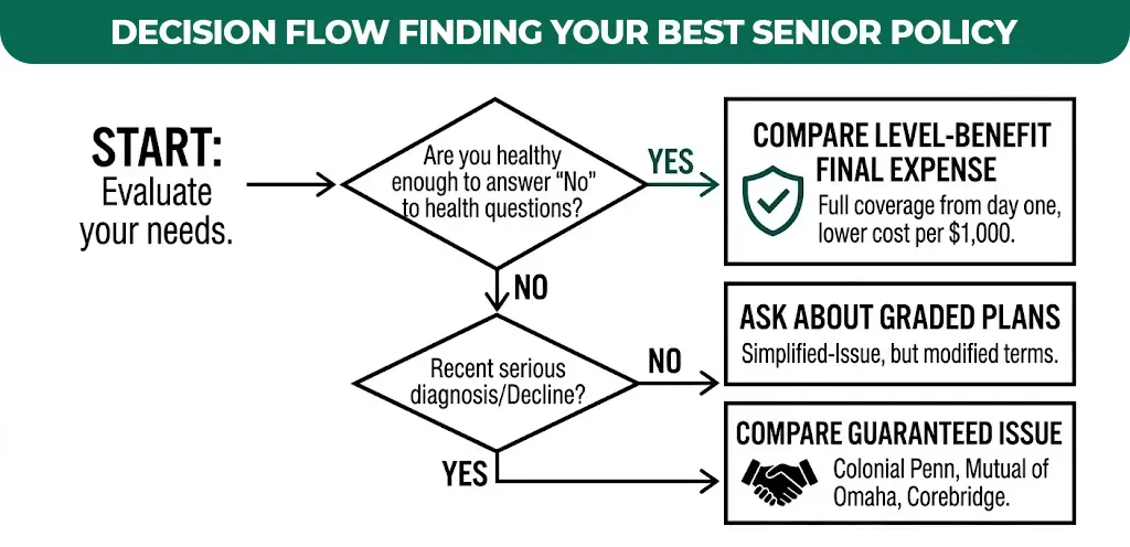 decision flow finding your best senior policy